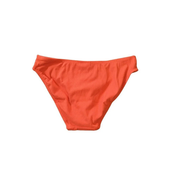 Andie Swim Bikini Rib Bottom Siren Orange Size Small - Picture 4 of 5
